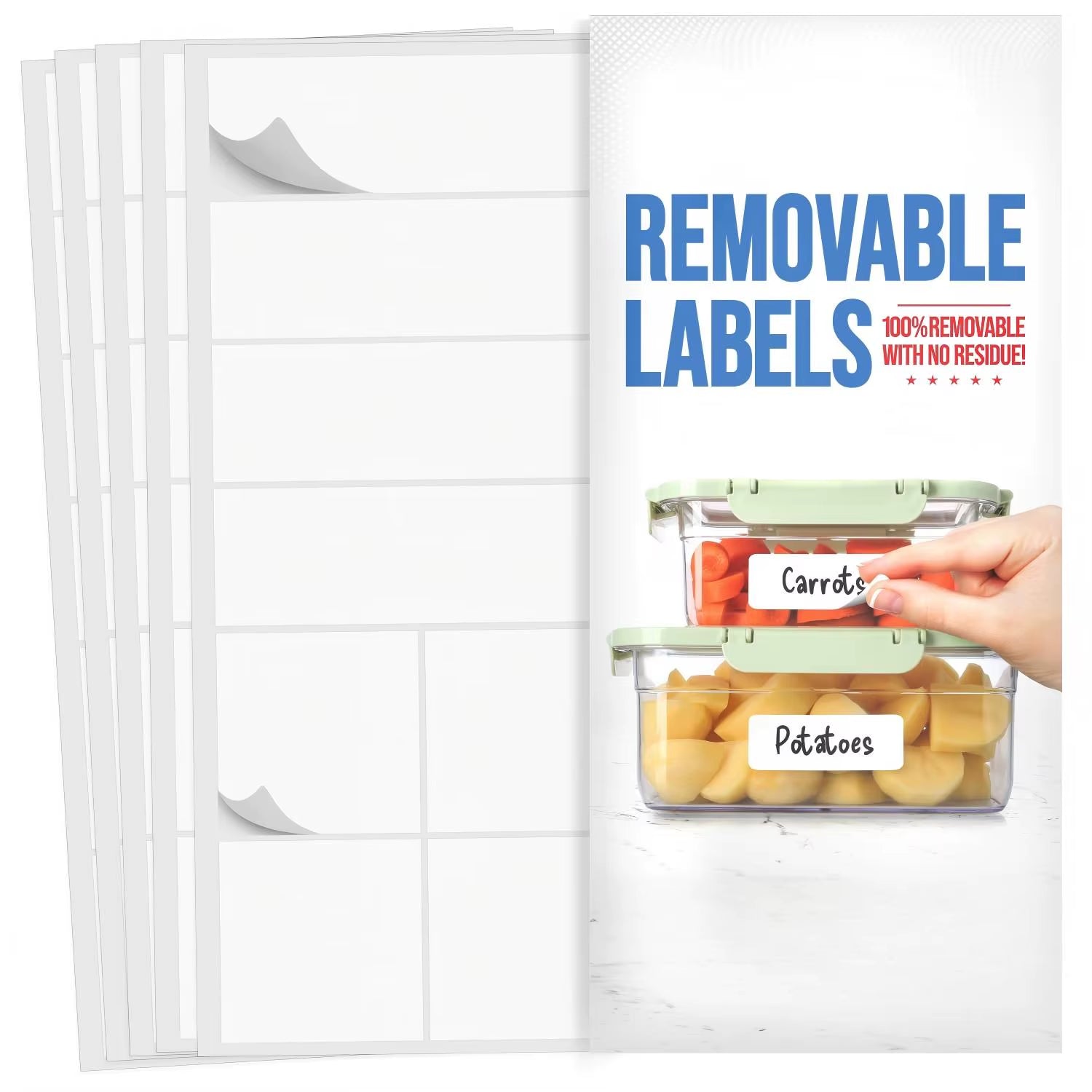 Custom Logo Purchase Writable Jar Label Custom Waterproof Bottle Label for Food Storage Oil Proof Kitchen Sticker Waterproof