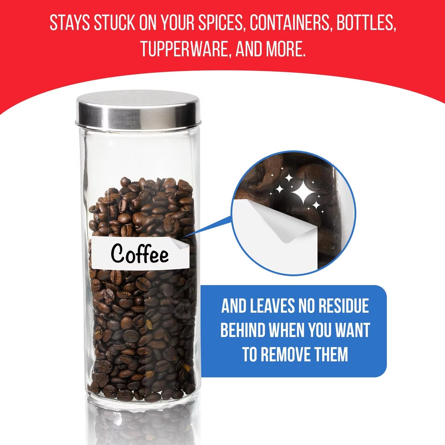 Custom Logo Purchase Writable Jar Label Custom Waterproof Bottle Label for Food Storage Oil Proof Kitchen Sticker Waterproof