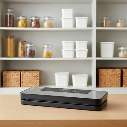 Mini Electric Vacuum Sealer Automatic for Home Use Plug in Convenient Sealing Machine Wet Dry Dual Use