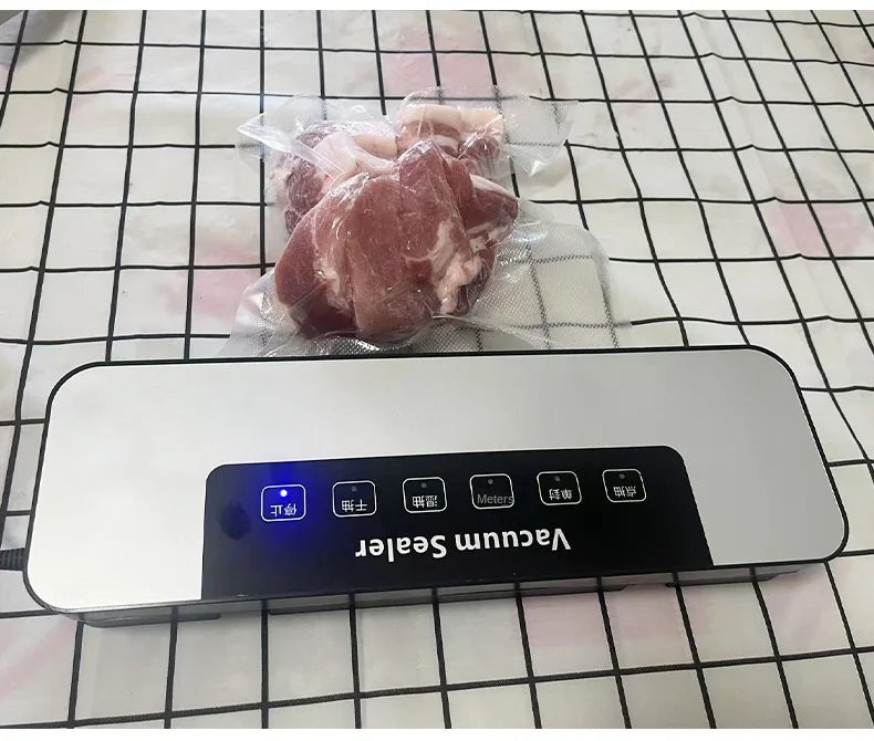 Mini Electric Vacuum Sealer Automatic for Home Use Plug in Convenient Sealing Machine Wet Dry Dual Use