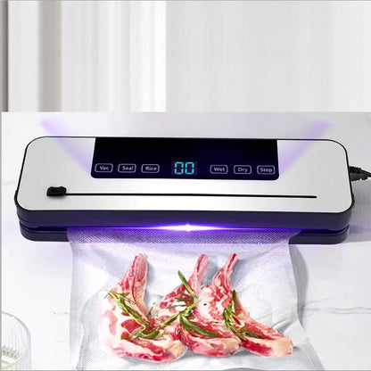 Mini Electric Vacuum Sealer Automatic for Home Use Plug in Convenient Sealing Machine Wet Dry Dual Use