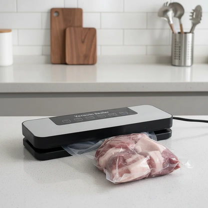 Mini Electric Vacuum Sealer Automatic for Home Use Plug in Convenient Sealing Machine Wet Dry Dual Use
